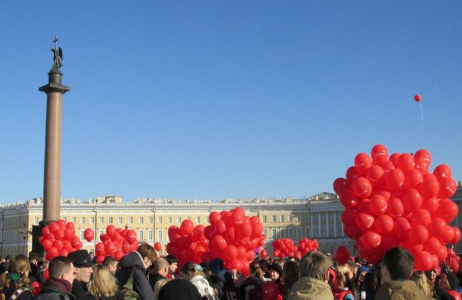 21 октября на Дворцовой площади состоится флешмоб «Сердце города». 